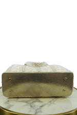 Floral Sequin Embroidered Handbag