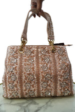 Floral Sequin Embroidered Handbag