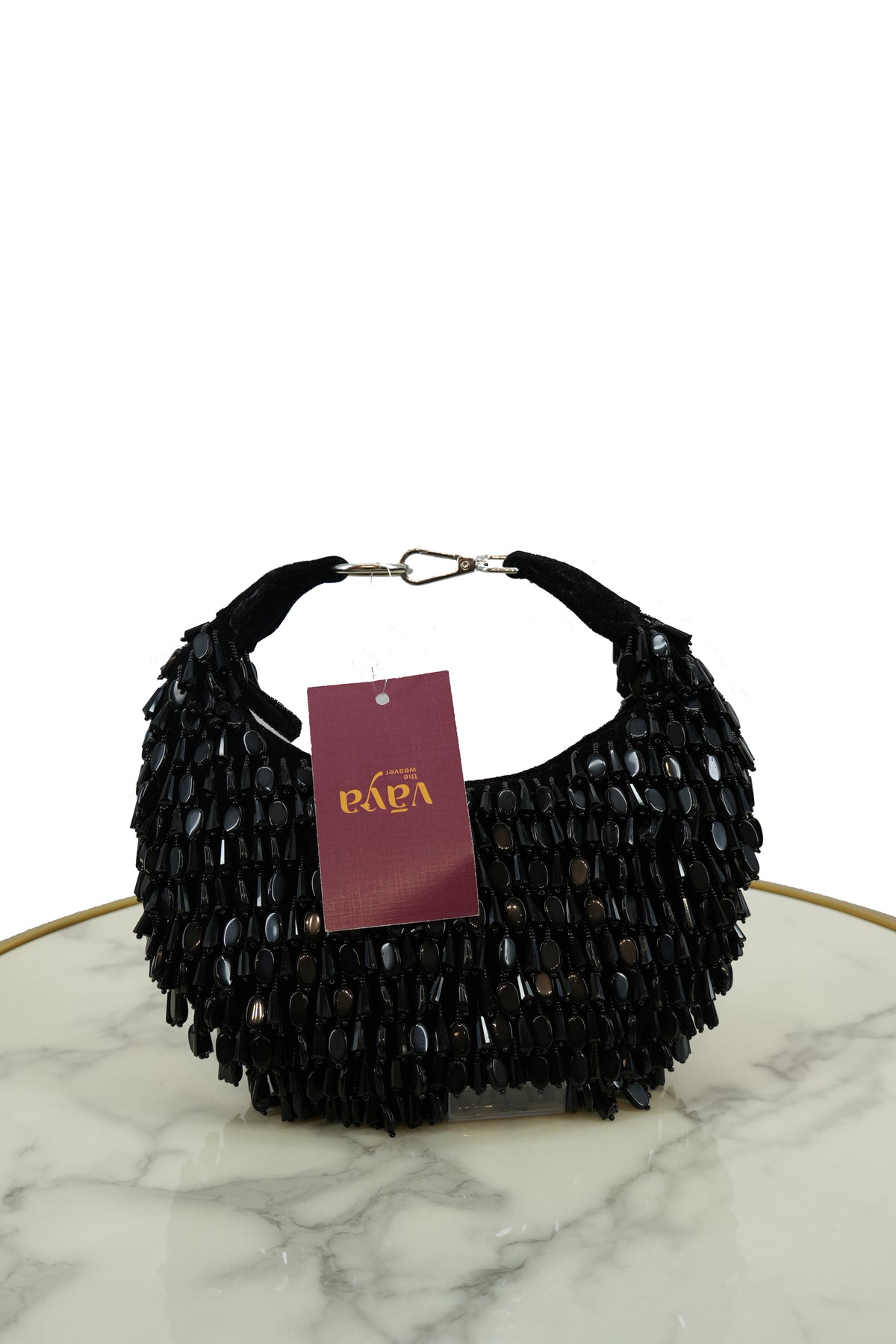 Sequin Embellished Hobo Bag