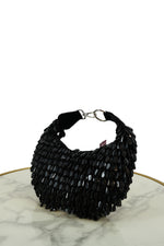 Sequin Embellished Hobo Bag