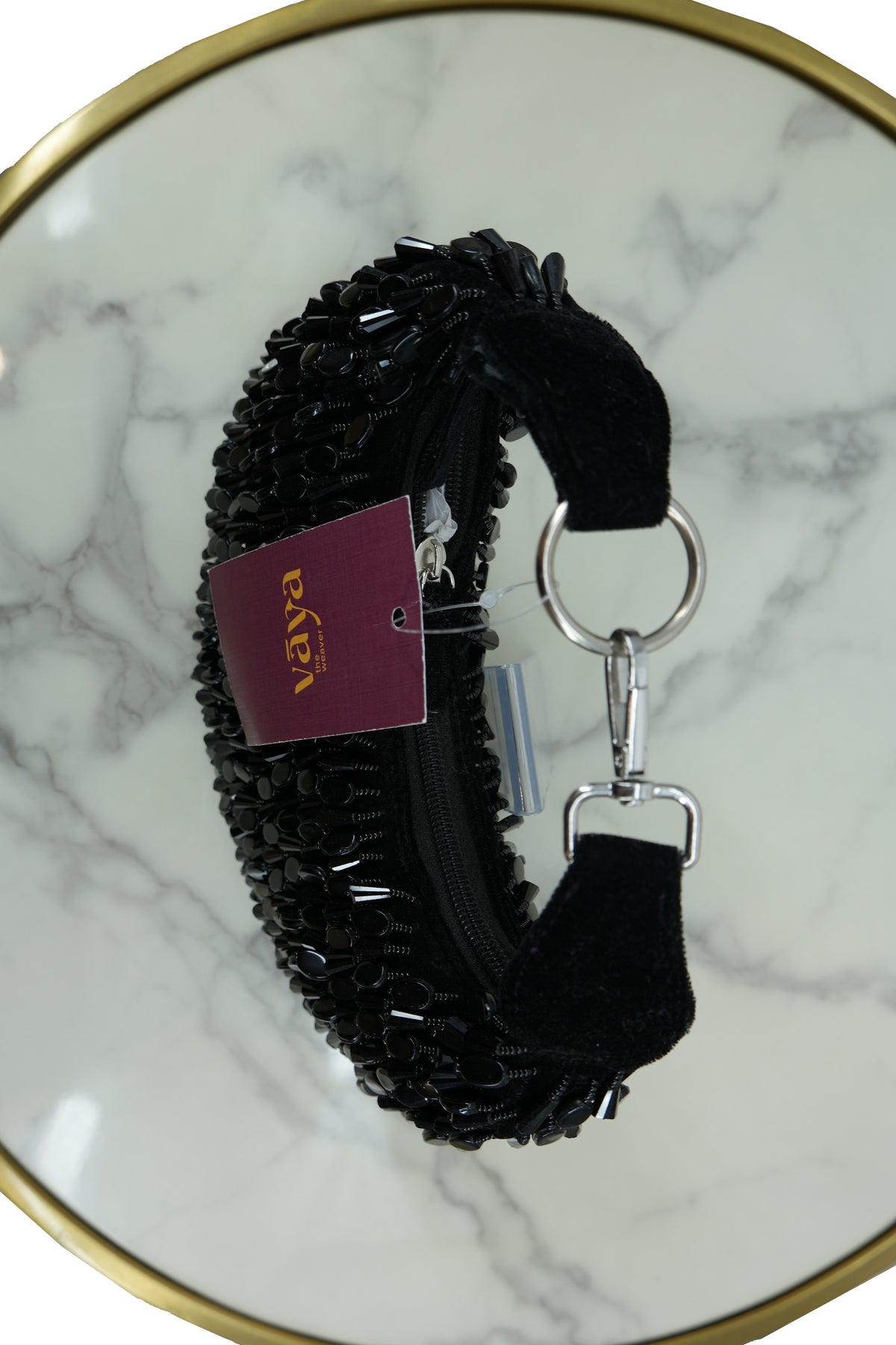 Sequin Embellished Hobo Bag