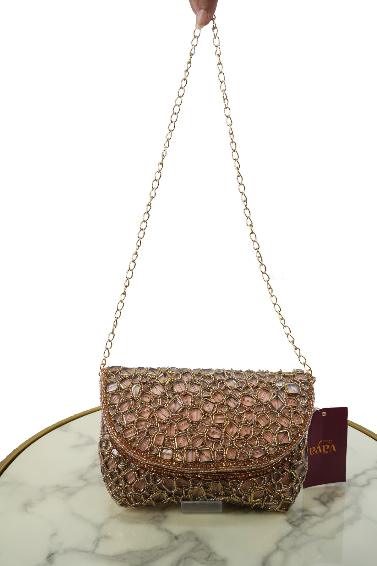 Elegant Handcrafted Beaded Clutch