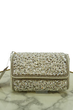 Crystal Bead Embellished Handbag