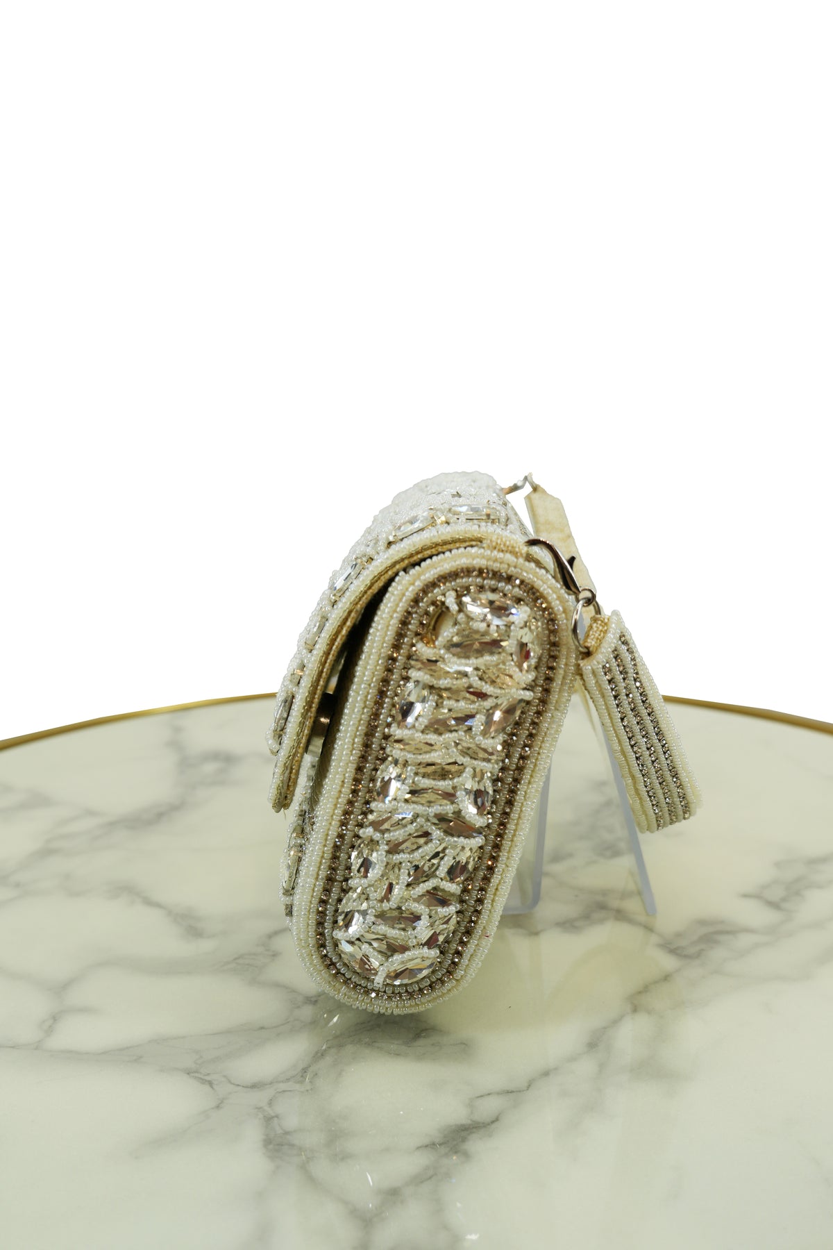 Crystal Bead Embellished Handbag