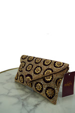 Handcrafted Floral Embellished Clutch Bag