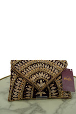 Royal Maroon Hand-Embroidered Clutch