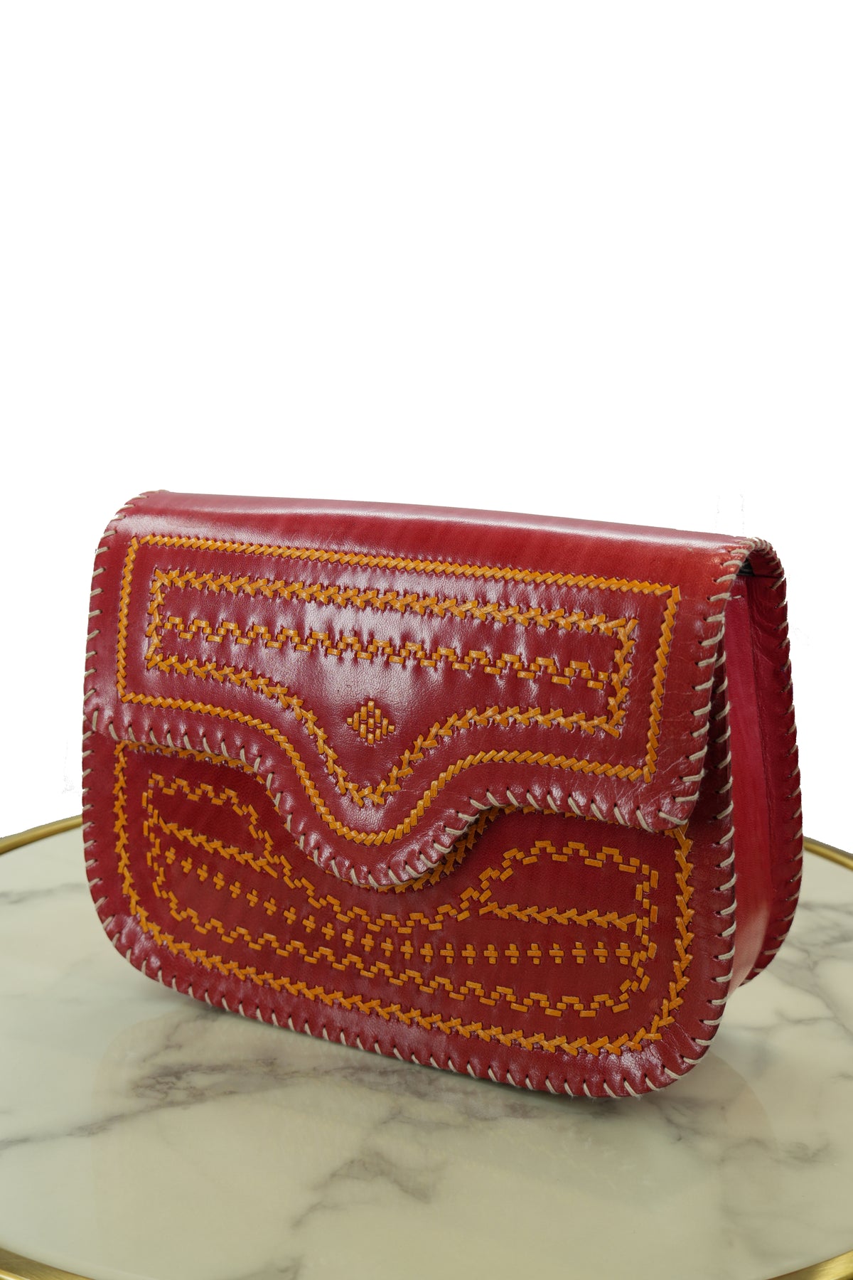 Handmade Kutchhi Leather Bag