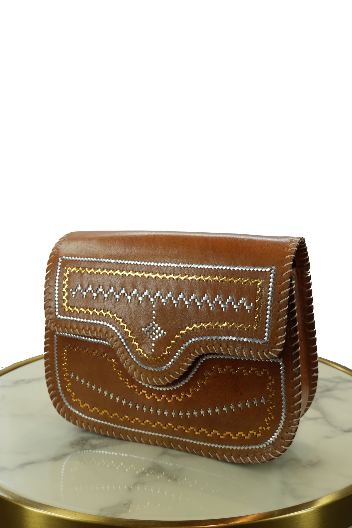 Handmade Kutchhi Leather Bag