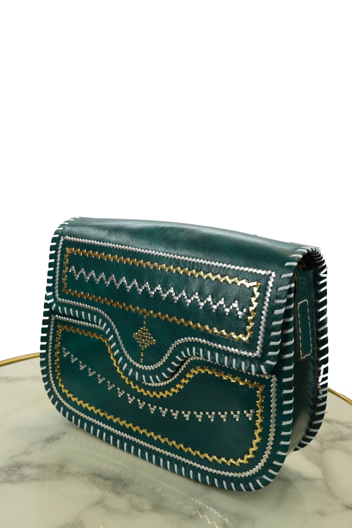 Handmade Kutchhi Leather Bag