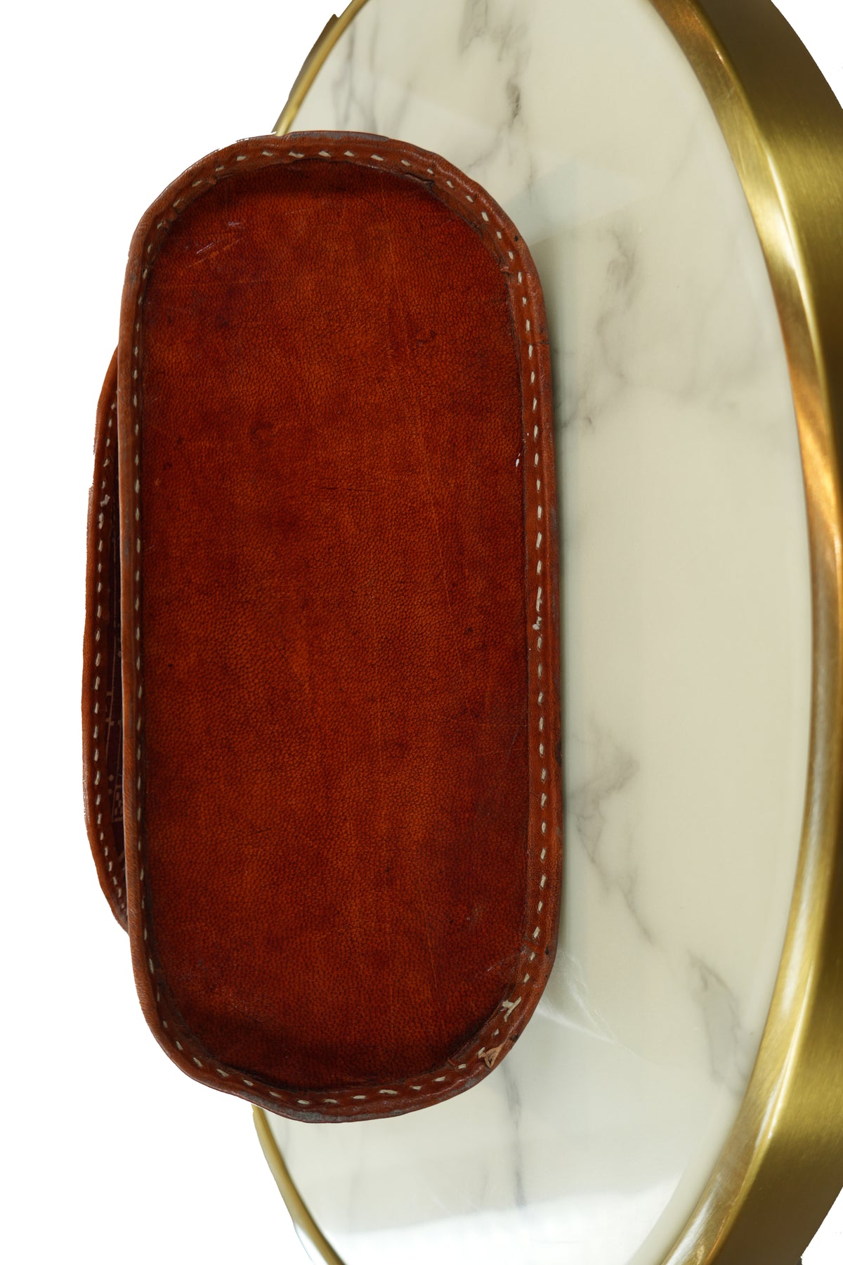 Handcrafted Leather Sling Bag with Embroidered Mirrorwork