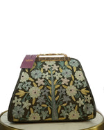 Kashmiri Handbag (Olive Green & Red)