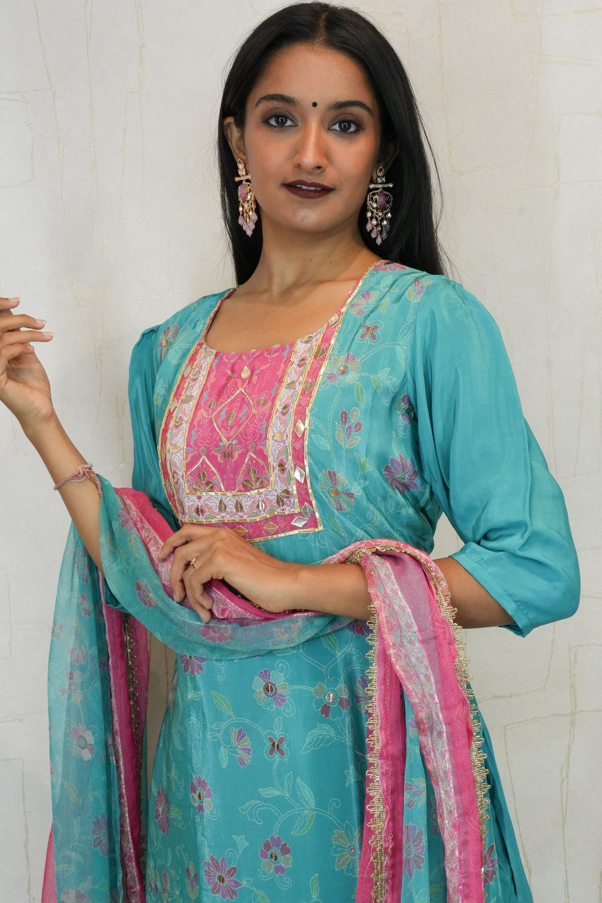 Handcrafted Embroidered Ethnic Kurta Set