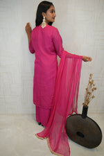 Vertical Striped Kurta Set