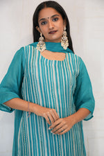 Vertical Striped Kurta Set