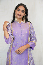 Royal Lavender Luxury Kurti Set
