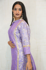 Royal Lavender Luxury Kurti Set