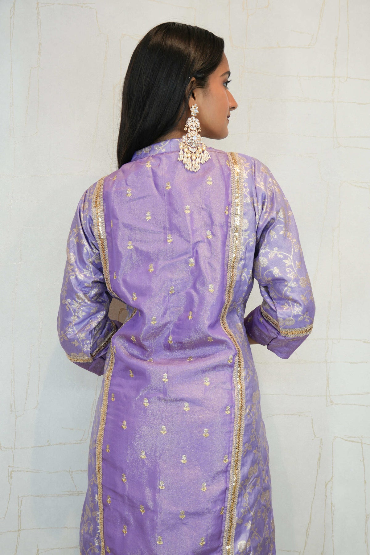 Royal Lavender Luxury Kurti Set