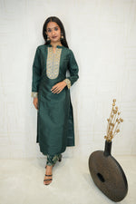 Emerald Grace Luxury Kurti Set