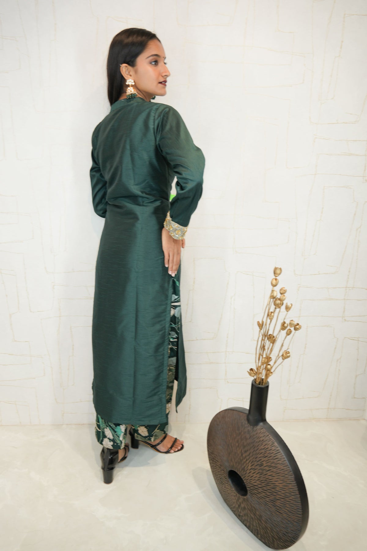 Emerald Grace Luxury Kurti Set