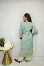 Regal Mint Embroidered Kurti