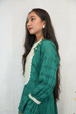 Emerald Green Embroidered Kurti