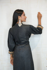 Embroidered Ready Dress (Black)