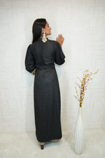 Embroidered Ready Dress (Black)