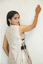 Embroidered Top with Short Kurta and Palazzo Set