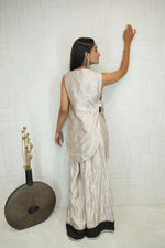 Embroidered Top with Short Kurta and Palazzo Set