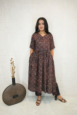 Printed Long Kurta with Pant Set