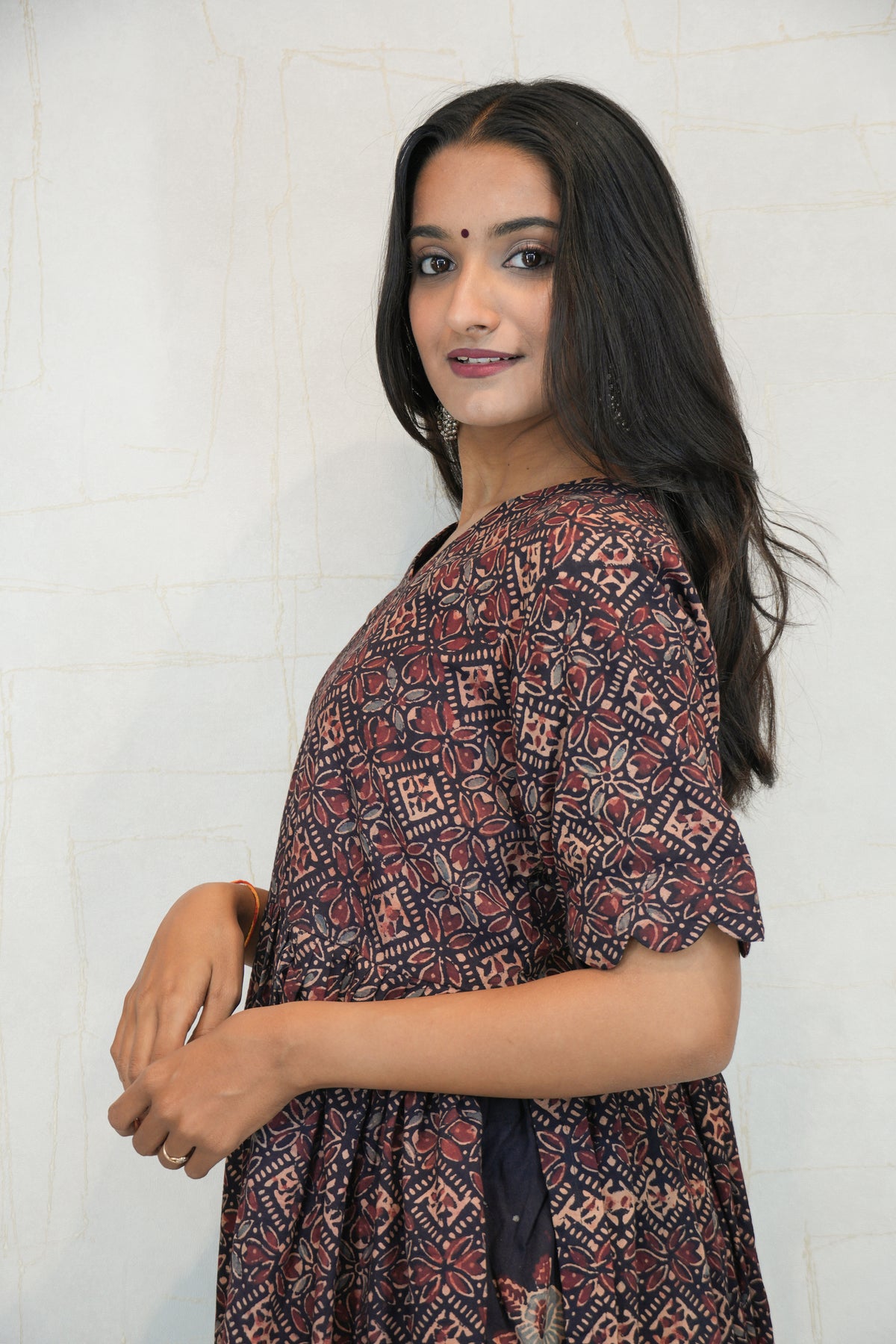 Printed Long Kurta with Pant Set