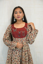 Designer Long Flared Kurta with Pant