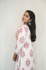 Pink Floral Co-ord Set with Long Shrug