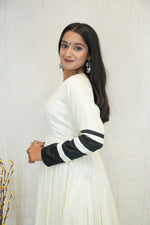 Black & White Anarkali Kurti