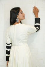 Black & White Anarkali Kurti