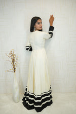 Black & White Anarkali Kurti