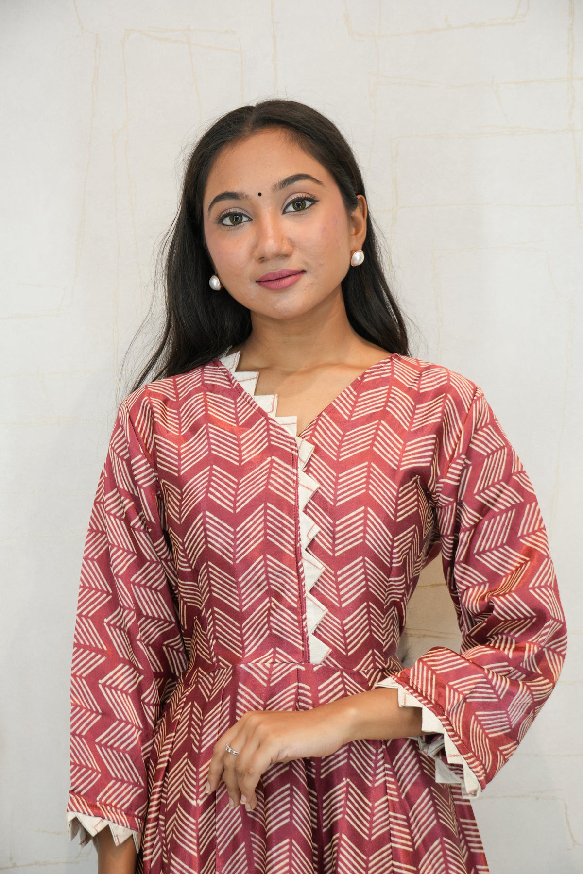 Printed Cotton Anarkali Kurti