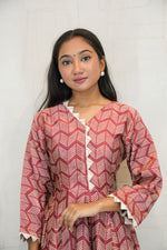 Printed Cotton Anarkali Kurti