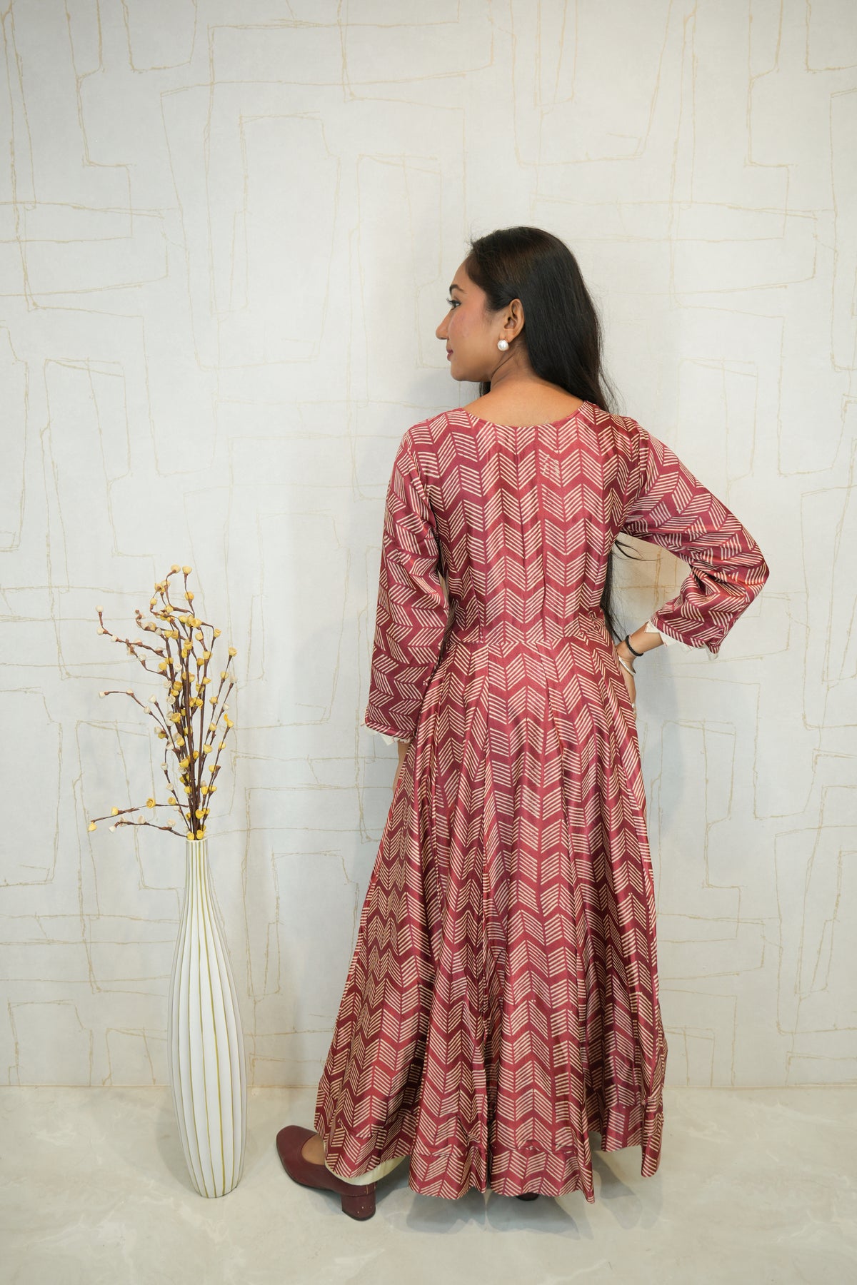 Printed Cotton Anarkali Kurti