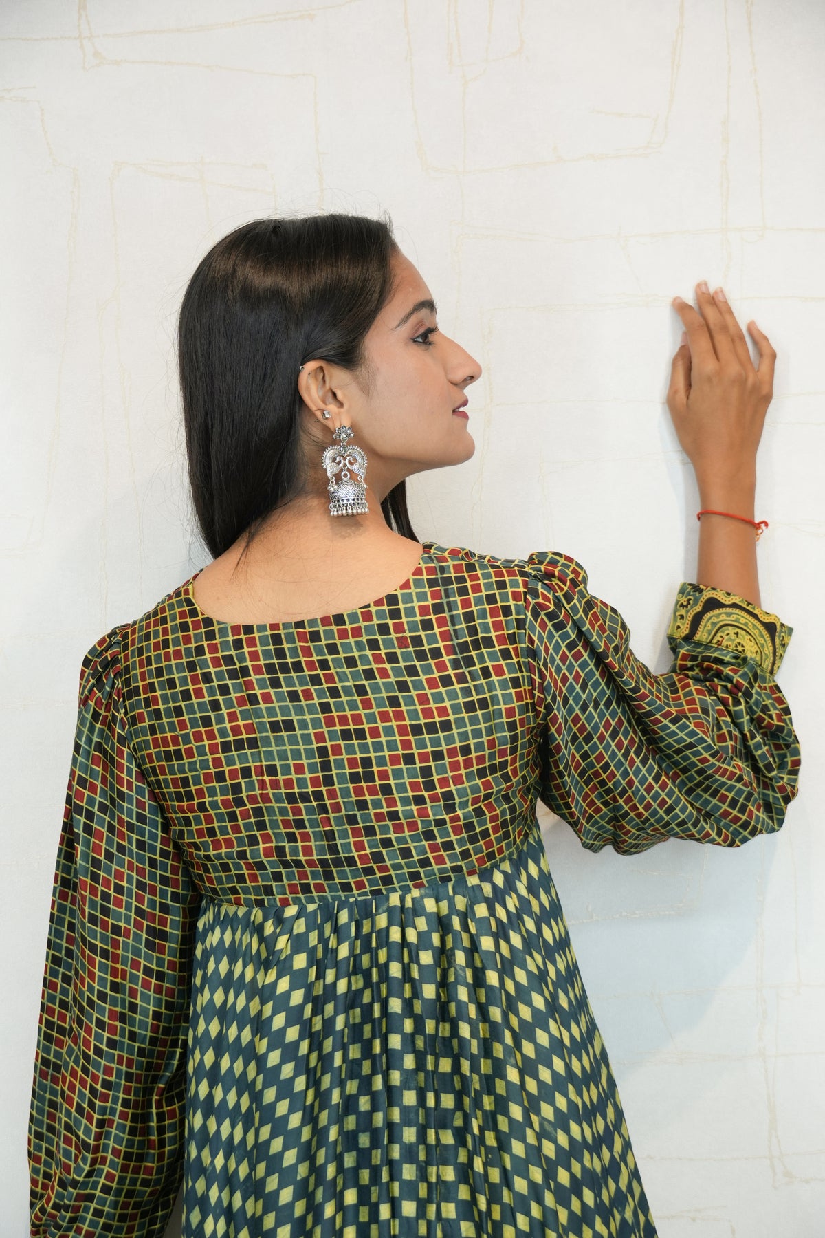 Ethnic Embroidered Gown Kurti with Pant