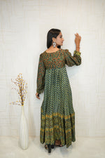 Ethnic Embroidered Gown Kurti with Pant