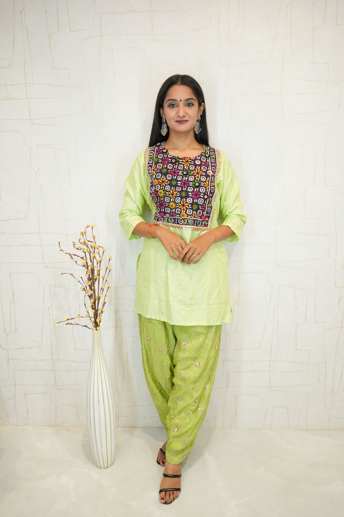 Traditional Embroidered Patiala Suit Set