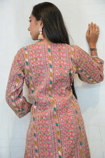 Purple & Pink Ethnic Kurti-Pant Set