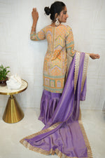 Mustard Yellow Traditional Sharara Set