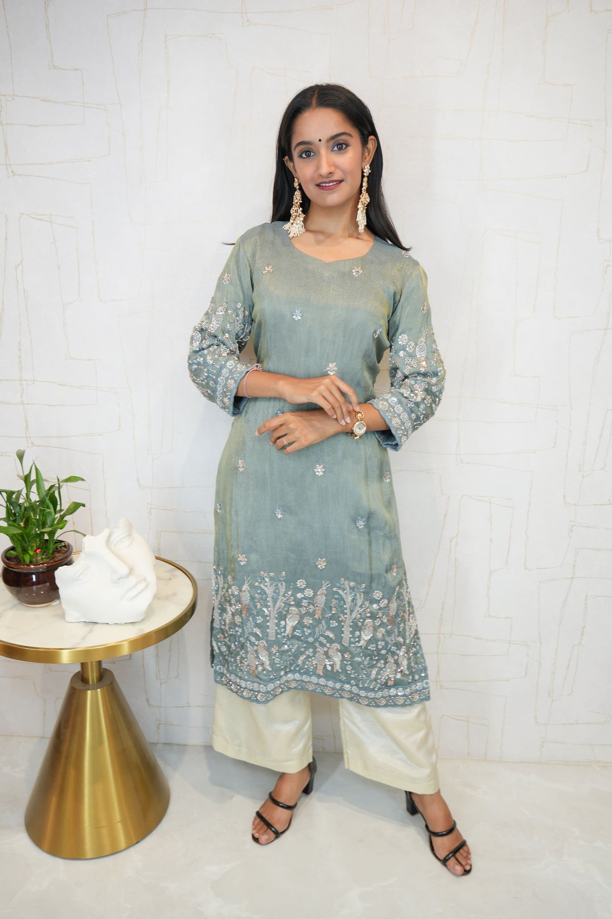 Embroidered Ethnic Kurti