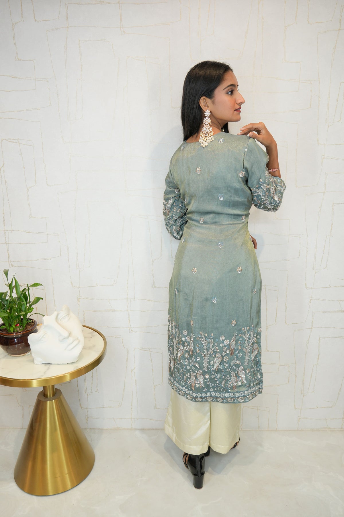 Embroidered Ethnic Kurti