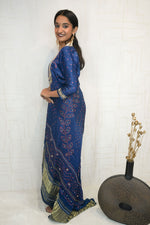 Deep Royal Blue Handcrafted Luxurious Bandhani Suit Set