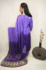 Royal Purple Handcrafted Luxurious Bandhani Suit Set