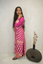 Rich Rani Pink Handcrafted Bandhani Suit Set