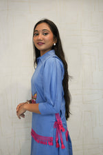 Butterfly Embroidered 3-Piece Co-ord Set